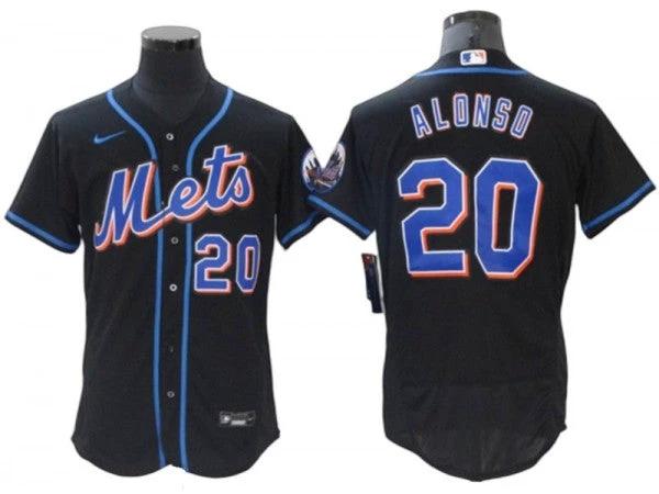 New York Mets #20 Pete Alonso Black Flex Base Jersey by My Store