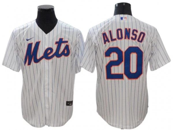 New York Mets #20 Pete Alonso White Home Cool Base Jersey by My Store