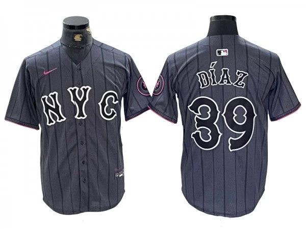 New York Mets #39 Edwin Díaz Graphite 2024 City Connect Limited Jersey by My Store
