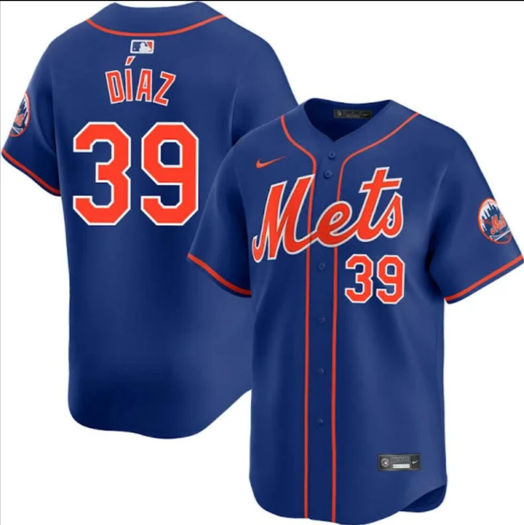 New York Mets #39 Edwin Diaz Jersey Stitched Blue by My Store