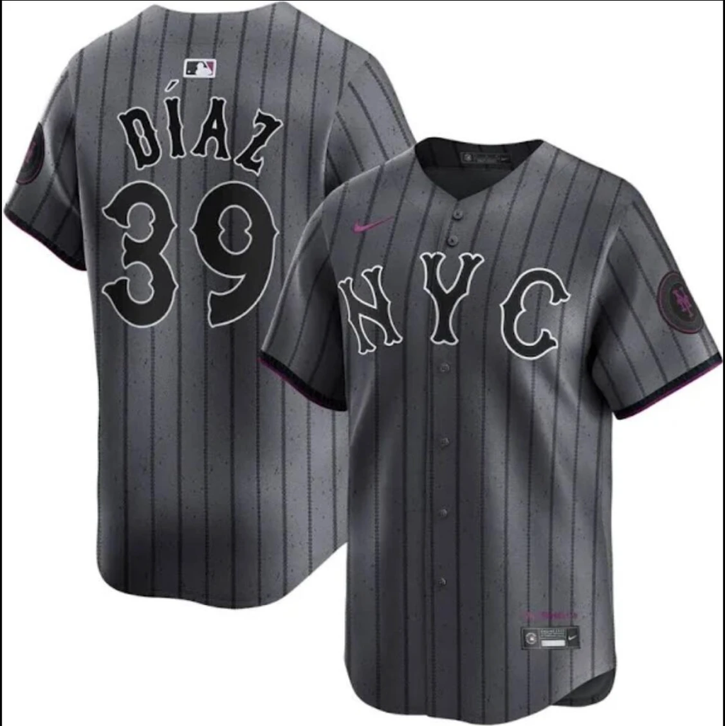 New York Mets #39 Edwin Diaz Jersey Stitched Grey Alternate by My Store