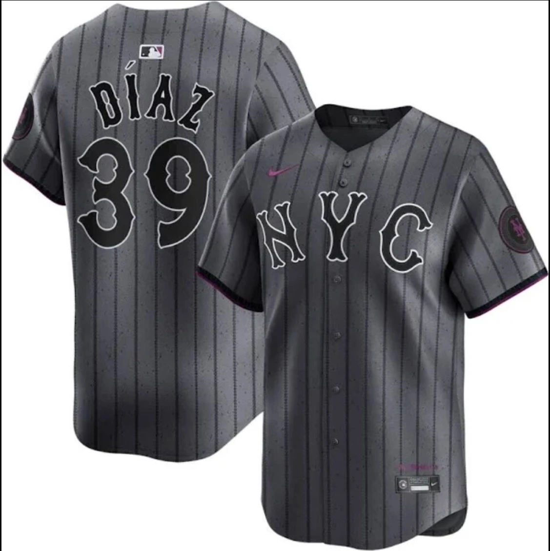 New York Mets #39 Edwin Diaz Jersey Stitched Grey Alternate by My Store