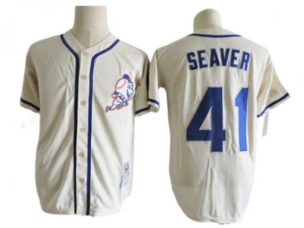 New York Mets #41 Tom Seaver Cream Throwback Jersey by My Store