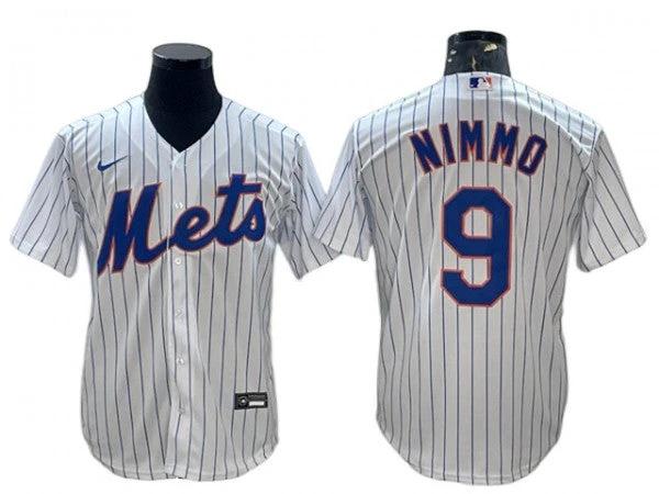 New York Mets #9 Brandon Nimmo White Home Cool Base Jersey by My Store