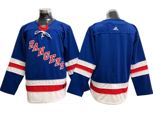 New York Rangers Blank Blue Home Jersey by Hockey David