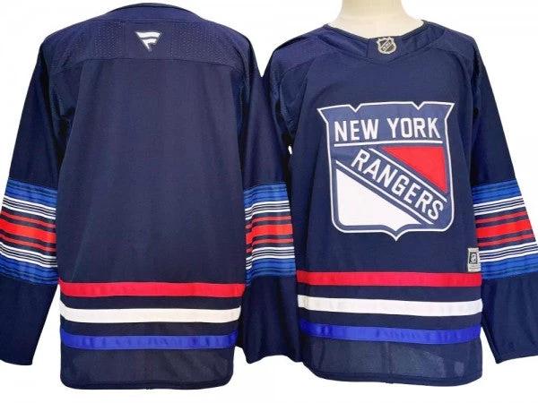 New York Rangers Blank Navy Alternate 2024 Jersey by Hockey David