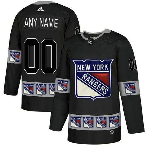 New York Rangers Custom Team Logos Fashion Jersey 1 by Hockey David