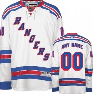 New York Rangers Customized White Jersey by Hockey David