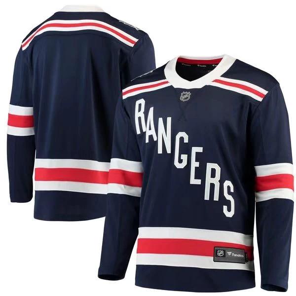 New York Rangers Navy Blue 2018 Winter Classic Stitched NHL Custom Jersey by Hockey David