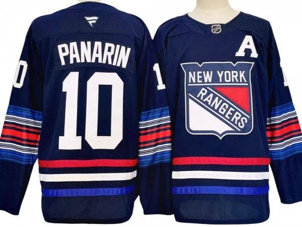 New York Rangers #10 Artemi Panarin Navy Alternate 2024 Jersey by Hockey David