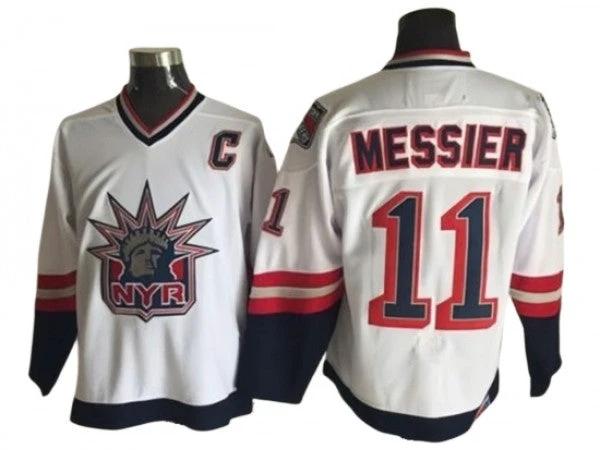 New York Rangers #11 Mark Messier 1998 Vintage CCM Jersey -White by Hockey David