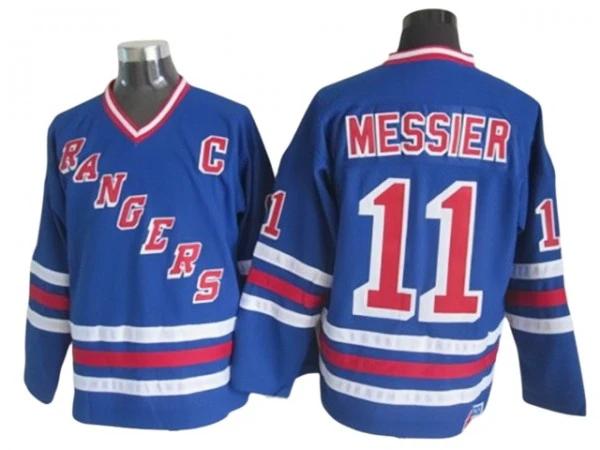 New York Rangers #11 Mark Messier Blue Heroes of Hockey Alumni CCM Jersey - Blue by Hockey David