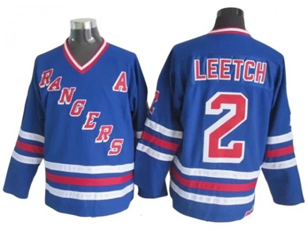 New York Rangers #2 Brian Leetch Heroes of Hockey Alumni CCM Jersey - Blue by Hockey David