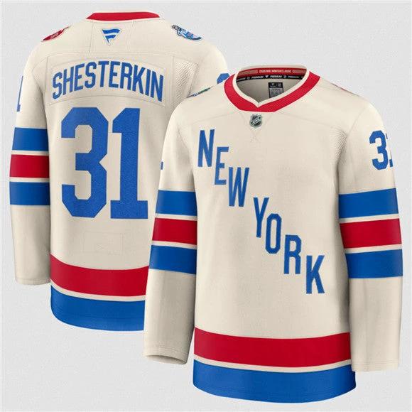 New York Rangers #31 Igor Shesterkin Cream 2026 Winter Classic Stitched Hockey Jersey by Hockey David