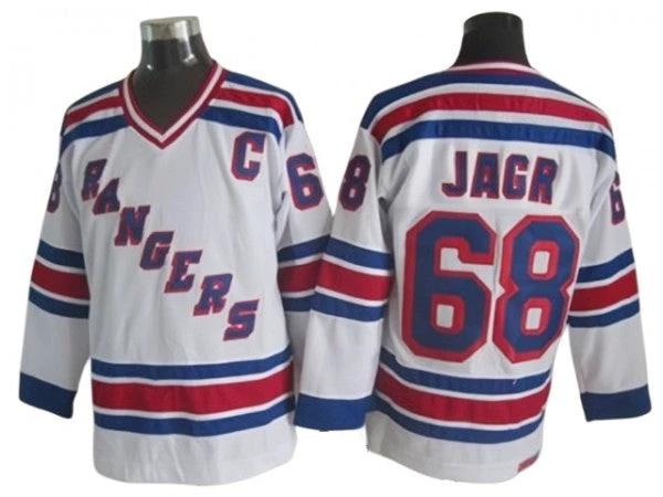 New York Rangers #68 Jaromir Jagr Heroes of Hockey Alumni CCM Jersey - White by Hockey David