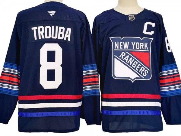 New York Rangers #8 Jacob Trouba Navy Alternate 2024 Jersey by Hockey David