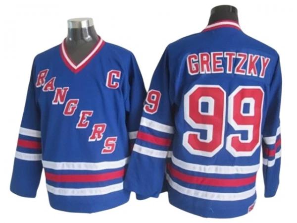 New York Rangers #99 Wayne Gretzky Blue Heroes of Hockey Alumni CCM Jersey - Blue by Hockey David