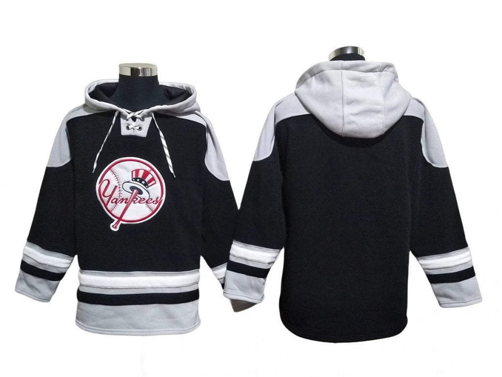 New York Yankees Black Pullover Hoodie by Hoodie Pullover