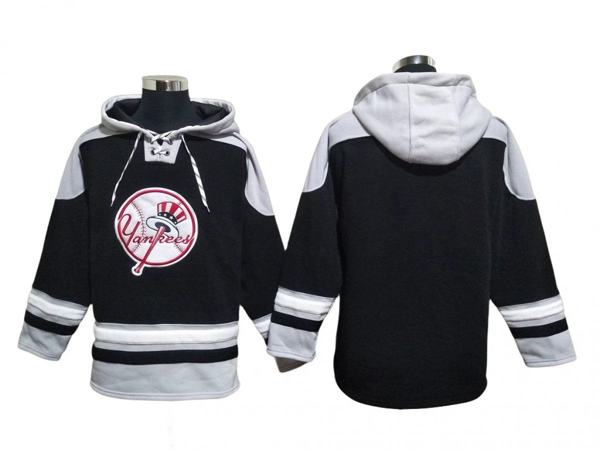 New York Yankees Black Pullover Hoodie by Hoodie Pullover