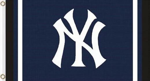 New York Yankees Custom flag 3X5Ft Banner USA Polyester with Brass Grommets by flagsjustdoit