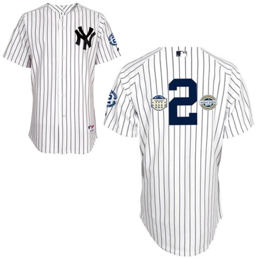 New York Yankees Derek Jeter White Commemorative Throwback Jersey by My Store