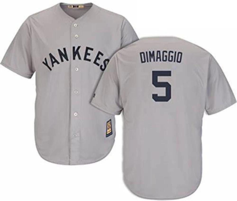 New York Yankees Joe DiMaggio Gray Throwback Jersey by My Store