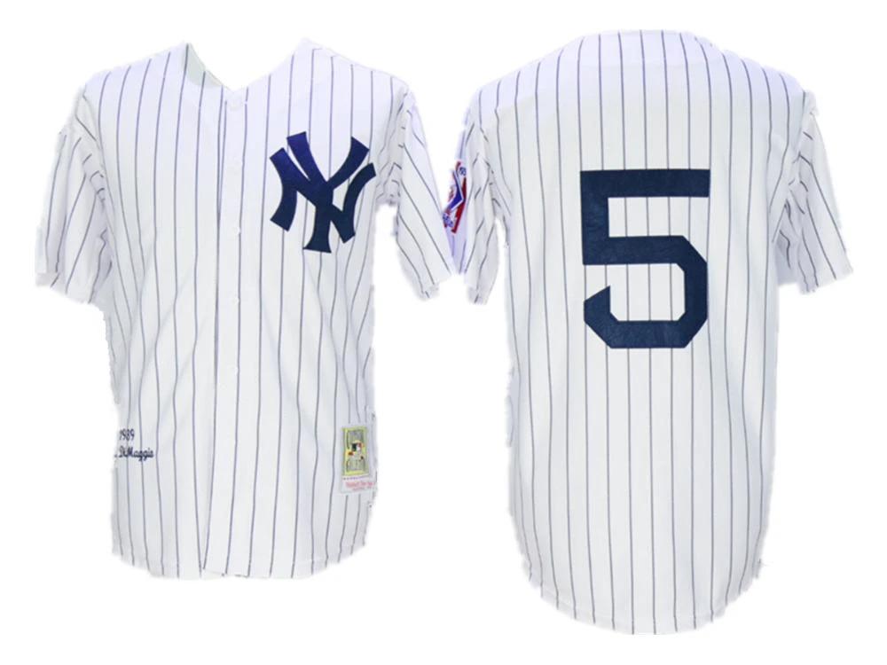 New York Yankees Joe DiMaggio White 1939 Throwback Jersey by My Store