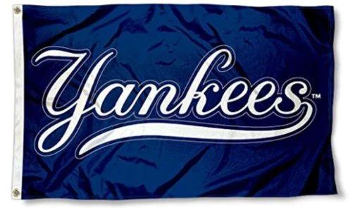 New York Yankees Logo flag 3X5Ft Banner USA Polyester with Brass Grommets by flagsjustdoit