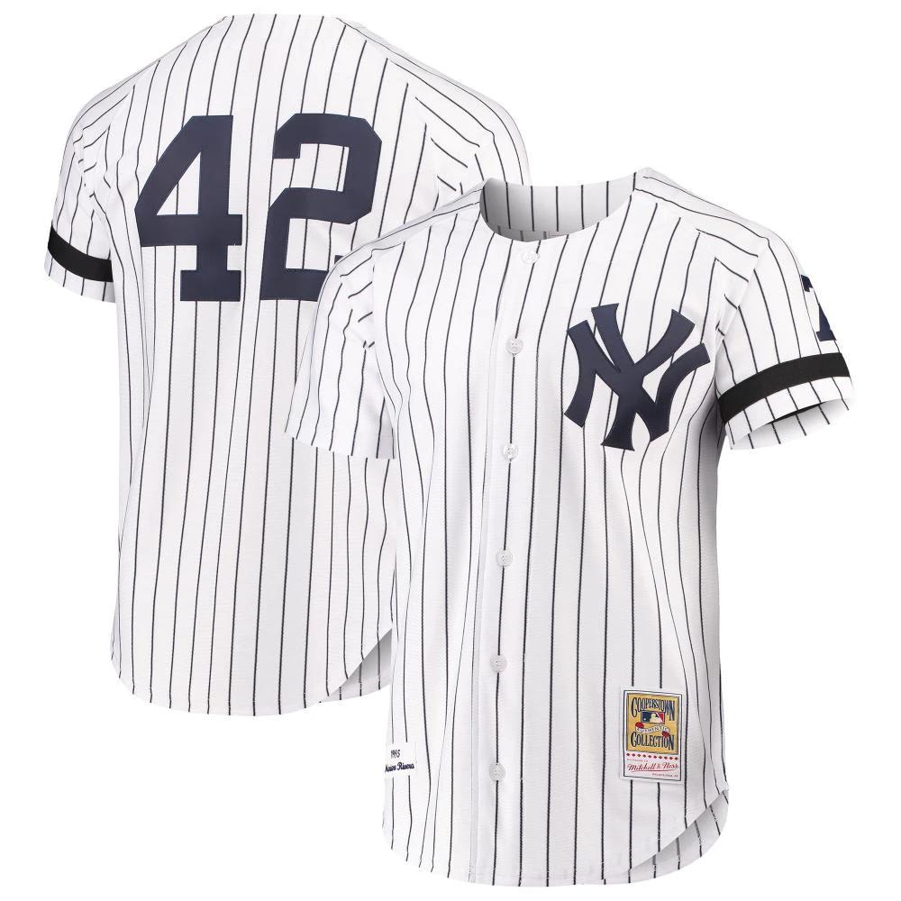 New York Yankees Mariano Rivera White 2000 Throwback Jersey by My Store