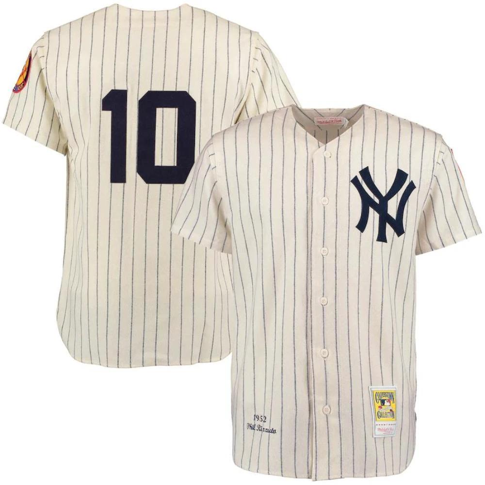 New York Yankees Phil Rizzuto Cream 1952 Throwback Jersey by My Store