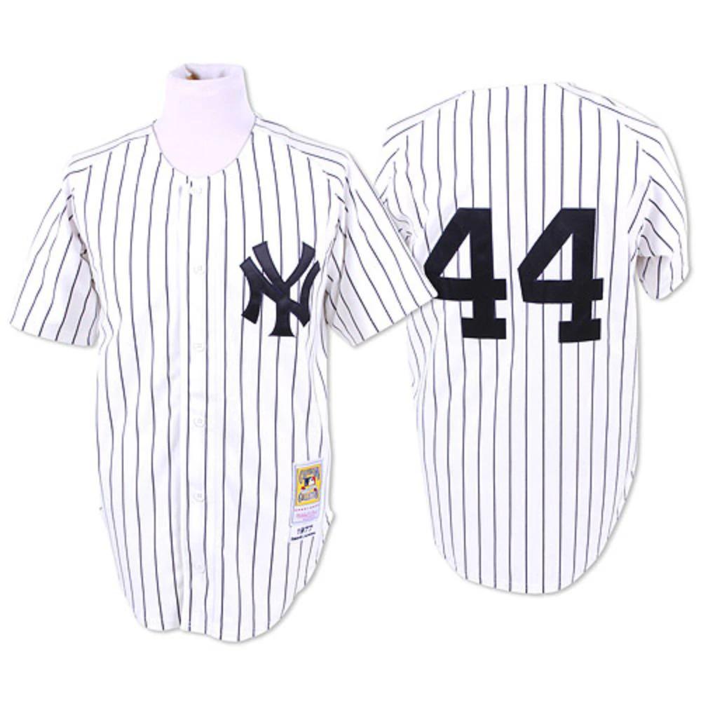 New York Yankees Reggie Jackson White 1977 Throwback Jersey by My Store