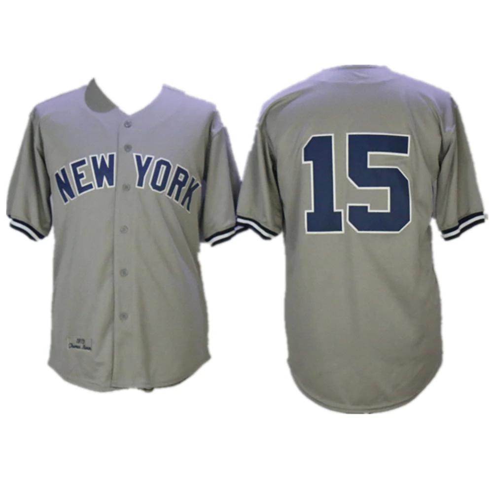 New York Yankees Thurman Munson Gray 1973 Throwback Jersey by My Store