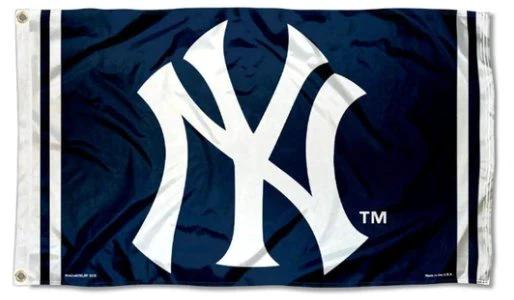 New York Yankees US flag 3X5Ft Banner USA Polyester with Brass Grommets by flagsjustdoit