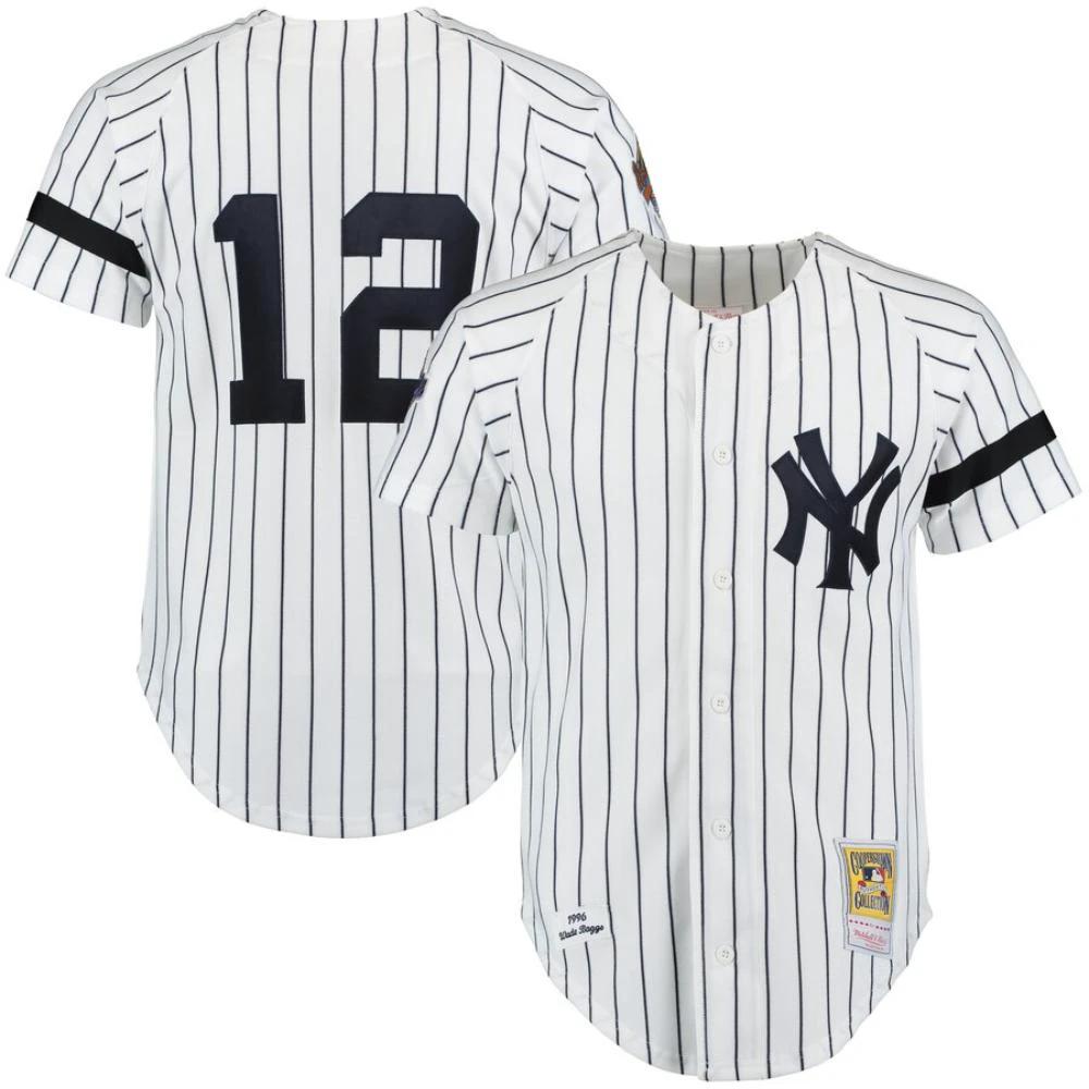 New York Yankees Wade Boggs White 1996 Throwback Jersey by My Store