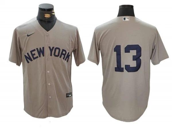 New York Yankees #13 Jazz Chisholm Jr. Away Limit Jersey - Gray by My Store