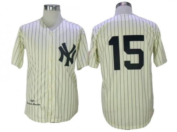 New York Yankees #15 Thurman Munson Cream 1969 Throwback Jersey by My Store