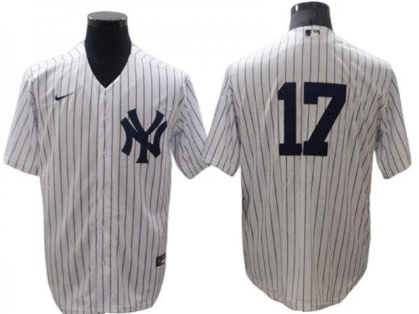 New York Yankees #17 Aaron Boone Home Limit Jersey - White by My Store