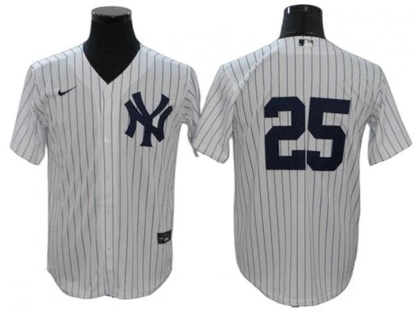 New York Yankees #25 Gleyber Torres Home Limit Jersey - White by My Store
