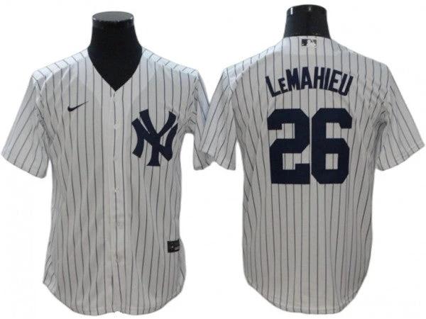 New York Yankees #26 DJ LeMahieu Home Player Name Jersey - White by My Store