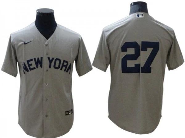 New York Yankees #27 Giancarlo Stanton Away Limit Jersey - Gray by My Store