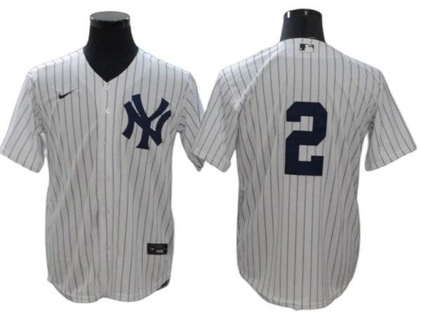 New York Yankees #2 Derek Jeter Home Limit Jersey - White by My Store