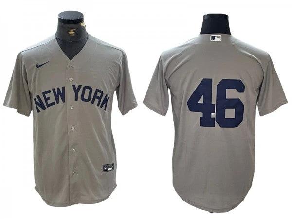 New York Yankees #46 Away Limit Jersey - Gray by My Store