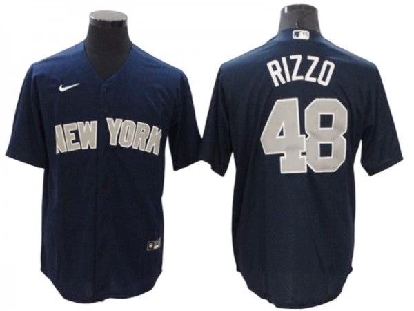 New York Yankees #48 Anthony Rizzo Alternate Player Name Jersey - Navy by My Store