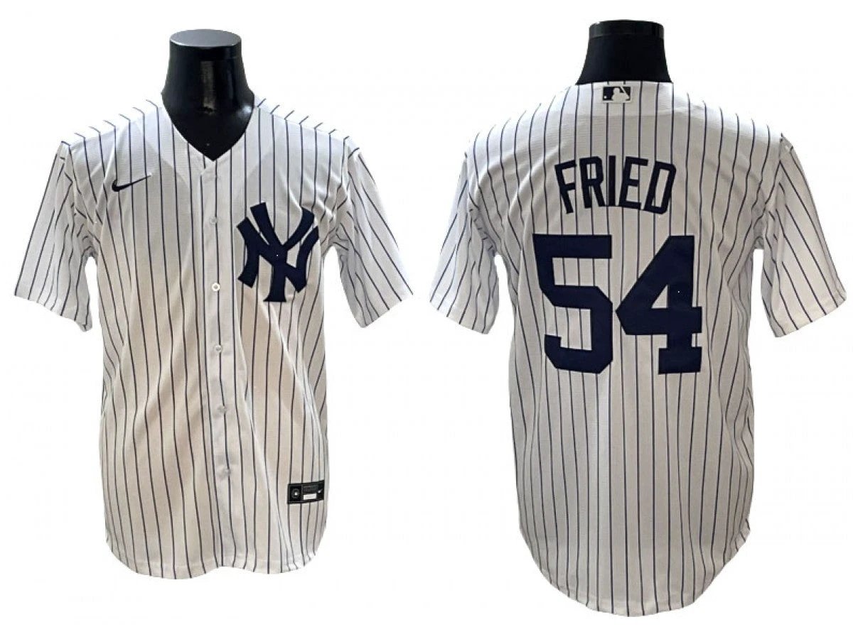 New York Yankees #54 Max Fried White Home Player Jersey by My Store