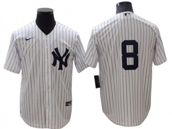 New York Yankees #8 Yogi Berra Gray 1951 Road Throwback Jersey by My Store