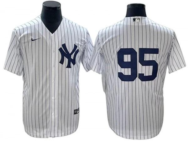 New York Yankees #95 Oswaldo Cabrera Home Limit Jersey - White by My Store