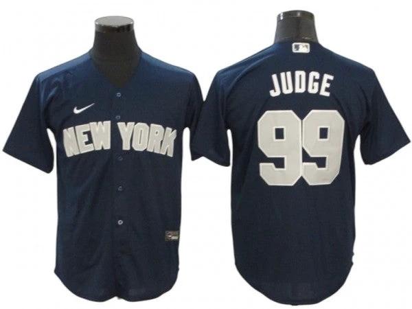 New York Yankees #99 Aaron Judge Alternate Player Name Jersey - Navy by My Store