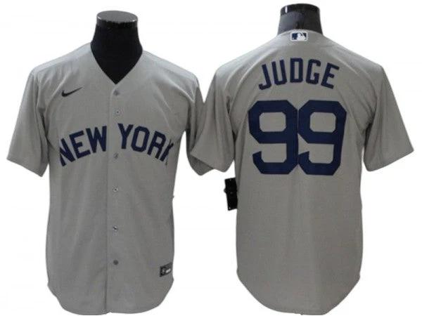 New York Yankees #99 Aaron Judge Away Player Name Jersey - Gray by My Store