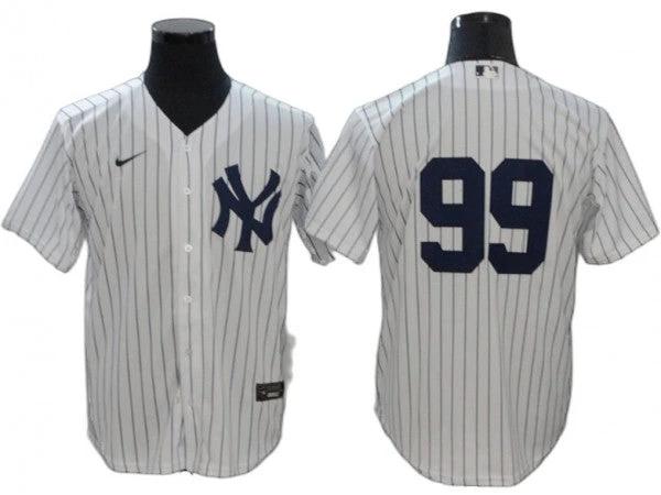 New York Yankees #99 Aaron Judge Home Limited Jersey - White by My Store