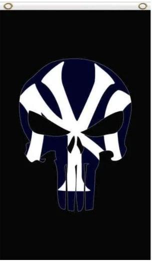 New York Yankees flag Black 3X5Ft Banner USA Polyester with Brass Grommets by flagsjustdoit